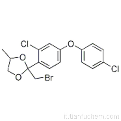 2- (BROMOMETIL) -2- [2-CHLORO-4- (4-CLOROFENOSSI) FENIL] -4-METHYL-1,3-DIOXOLANE CAS 873012-43-2